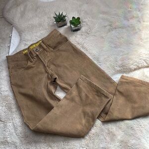 Lee X-Treme Comfort Khaki Boys Jeans Tan Brown Size 10 Regular